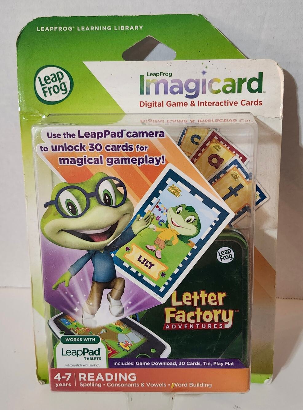 LeapFrog Imagicard Letter Factory Adventures Reading 4-7 New Sealed